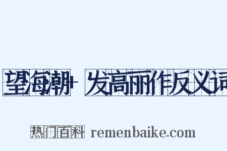 望海潮+发高丽作反义词是什么意思的图片